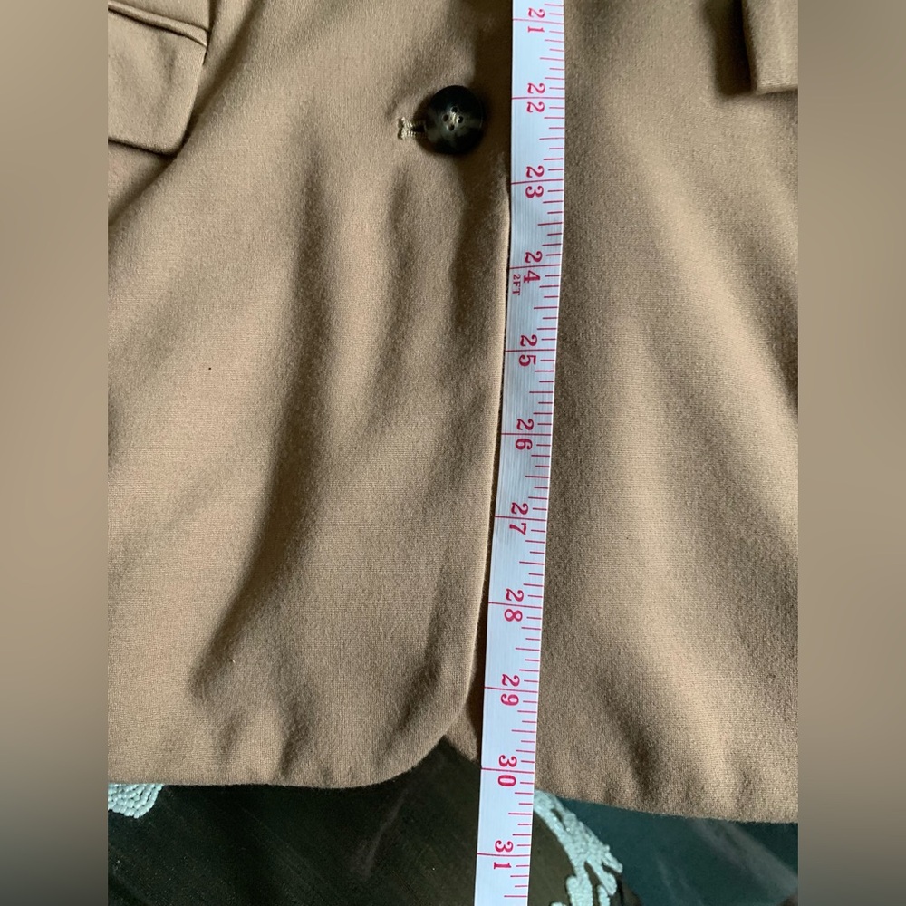 J. Jill Classic Tan Ponte Soft Knit Women's Blazer - Picture 12 of 14